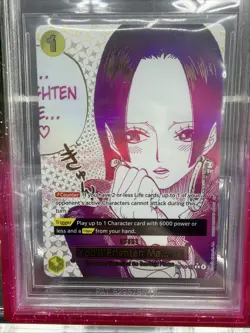 One Piece CCG Boa Hancock You’ll Frighten Me… Beckett 10 Pristine Black Label - Image 5