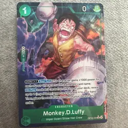 IN HAND! Monkey D Luffy Alt Art OP16-034 One Piece Time of Battle ENGLISH - Image 1