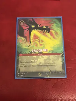 Dragon Fire - Disney Lorcana Challenge Promo Card (DLPC) 1/C1 - Image 1
