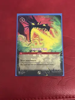Dragon Fire - Disney Lorcana Challenge Promo Card (DLPC) 1/C1 - Image 2