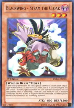 Yugioh! LP Blackwing - Steam the Cloak - DRLG-EN028 - Super Rare - 1st Edition L - Image 1