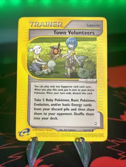 Pokemon Town Volunteers Aquapolis Regular Card 136/147 - Image 1