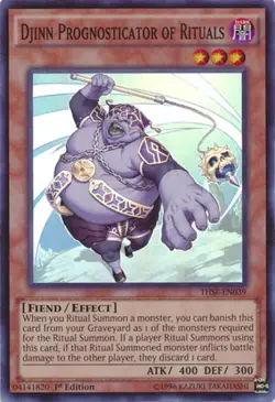 1 x Djinn Prognosticator of Rituals - THSF-EN039 - Super Rare - Unlimited Editio - Image 1