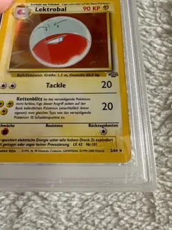 Pokemon Card Electrode German Lektrobal 2/64 Jungle HOLO PSA 5 - Image 2