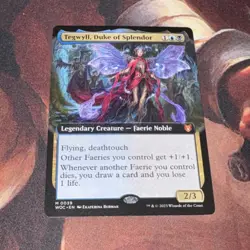 Tegwyll, Duke Of Splendor X1 Mtg Commander Wilds Of Eldraine Nm Extended Art - Image 1