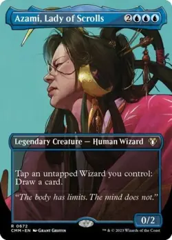 Azami Lady of Scrolls - BORDERLESS - MTG - Commander Masters - NM - Image 1