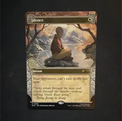 MTG Silence (2300) Secret Lair Rare Regular Borderless (NM) - Image 1