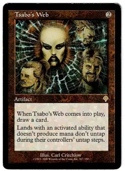 Magic The Gathering Invasion Tsabo's Web Artifact Rare INVASION - Image 1