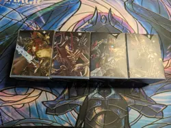 Magic the Gathering Warhammer 40k Commander Decks complete set sleeved - Image 1