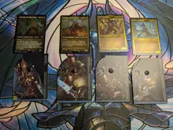 Magic the Gathering Warhammer 40k Commander Decks complete set sleeved - Image 4