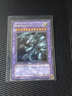 Yu-Gi-Oh Blue-Eyes Ultimate Dragon JMP-EN005 Limited Edition Secret Rare Card 🔥 - Image 1