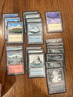 MTG Ice Age - Basic & Snow-covered Lands x20 - Image 1