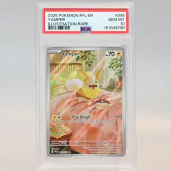 Pokemon TCG - Yamper 099/094 IR Phantasmal Flames - PSA 10 GEM MT - Image 2