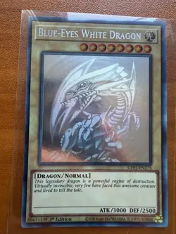 Yugioh Blue-Eyes White Dragon (Ghost Rare) GFP2-EN175 Ghosts from the Past NM - Image 1