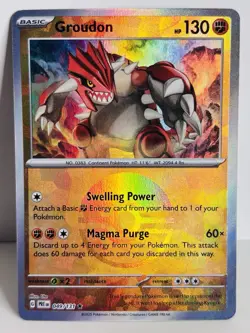 Groudon Poke Ball Holo 49/131 Pokemon TCG English Prismatic Evolutions - Image 1