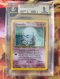 Pokemon Karte Card Wobbuffet Woingenau Neo Discovery Holo Beckett BGS 9 - Image 2