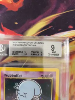 Pokemon Karte Card Wobbuffet Woingenau Neo Discovery Holo Beckett BGS 9 - Image 4