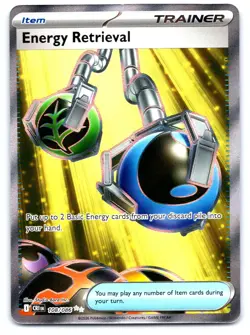 Energy Retrieval 108/086 Ultra Rare ME04: Chaos Rising Pokemon Holo Near Mint - Image 1