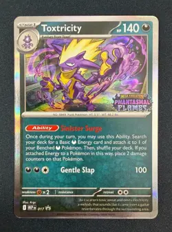 Toxtricity MEP 017 - Near Mint Phantasmal Flames Prerelease Promo Pokemon - Image 1