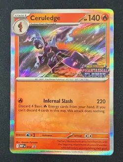Ceruledge MEP 014 - Near Mint Phantasmal Flames Prerelease Promo Pokemon - Image 1