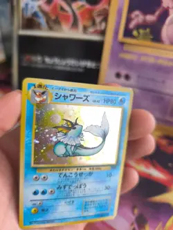 Pokemon Karte Card Aquana Vaporeon Jungle Dschungel Holo Wotc japanese Exc- - Image 3