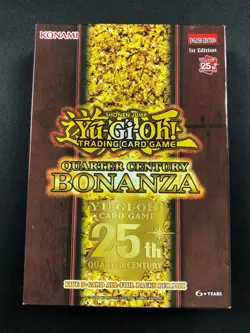 Yugioh Quarter Century Bonanza 1st 5 Booster Packs Inside - NEW SEALED - Image 1