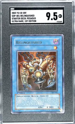 2003 Yu-Gi-Oh Relinquished SDP-001 1st Edition SGC 9.5 Mint + - Image 1