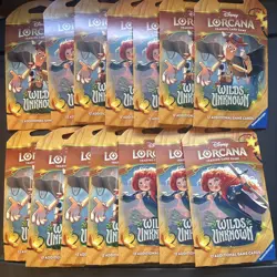 Disney Lorcana Wilds Unknown Booster Packs Lot of 14 Sleeved New 🔥🔥 - Image 1