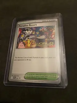 Paradise Resort 2025 World Championships ENGLISH Promo SVP 224 Pokemon Card - Image 2