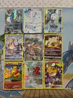 Pokemon Card Full Art Alt Art Fire Fire Reshiram Milotic - Image 1