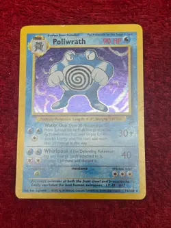 TWO 2000 Pokemon Base 2 Holographic Unlimited Cards Including Poliwrath - Image 2