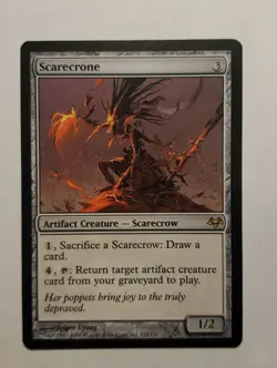 1x Scarecrone Eventide Artifact Rare MAGIC THE GATHERING MTG CARD NM x1 - Image 1