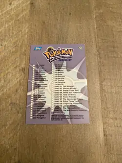 Pokemon Card - Topps Johto League Champions Checklist Foil Pikachu - Image 3