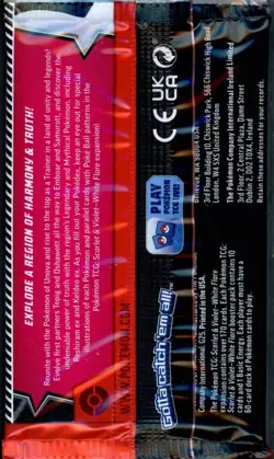 Pokemon SV White Flare Booster Pack - 10 Cards / Pack - SEALED - Image 2