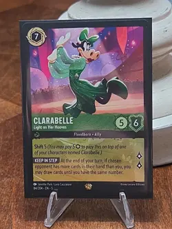 Disney Lorcana TCG Legendary Clarabelle Light On Her Hooves Card 84/204 Regular - Image 1