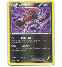 Pokemon 2011 Moderate Play Zoroark Black & White REVERSE 71/114 Card - Image 1