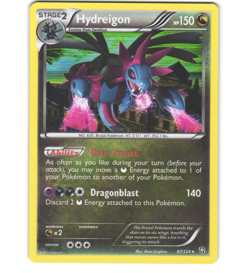Pokemon 2012 Light Play Hydreigon Dragons Exalted Holo 97/124 Card - Image 1