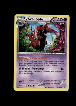 Pokemon 2012 Near Mint NM Scolipede Boundaries Crossed Holo 74/149 Card - Image 1