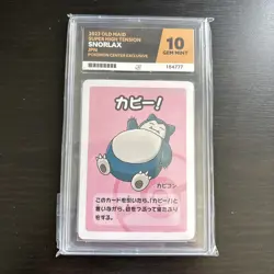 Snorlax - 2023 Old Maid ACE 10 Pokemon Center Exclusive Japanese Card - Image 1