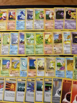 Lot of 54 Shadowless Base Set Cards NO DUPLICATES w/Rares Uncommon & Commons! - Image 3