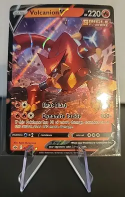 Volcanion V - 025/198 - Pokemon Chilling Reign Sword & Shield Ultra Rare Card NM - Image 1
