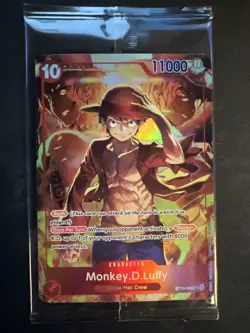 Monkey.D.Luffy ST10-006 SR Sealed Sealed Promo One Piece CARD Treasure Booster - Image 1