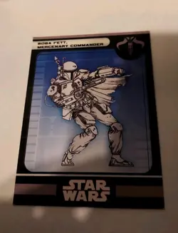 Boba Fett Mercenary Commander Star Wars Miniatures Legacy Of The Force 53 W/Card - Image 4