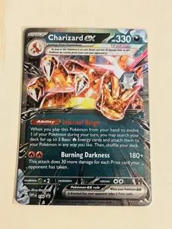 Charizard Ex Scarlet & Violet Promo Card #196 Black Star Promo • Near Mint 💎 - Image 2