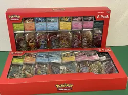 Pokemon Prismatic Evolutions 8 Mini-Tins with Promo Cards Costco 2-pack New - Image 1