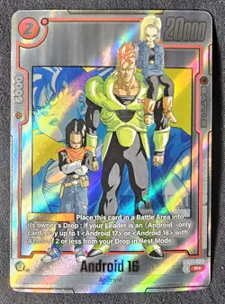 Android 16 SB01-002 Gold Alternate Art Dragon Ball Manga Booster Card Fusion - Image 1