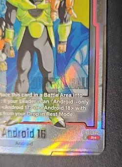 Android 16 SB01-002 Gold Alternate Art Dragon Ball Manga Booster Card Fusion - Image 4