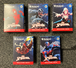 NEW Spider-Man Magic the Gathering Welcome Deck Set of 5 FIVE Spiderman LIMITED - Image 1