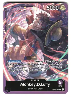 Monkey.D.Luffy OP05-060 Starter Deck 18: PURPLE Monkey.D.Luffy One Piece Foil NM - Image 1