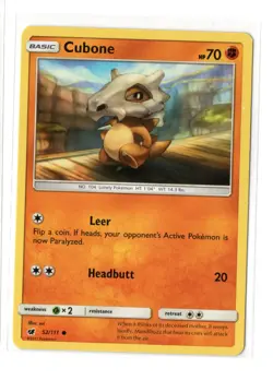 Cubone SM - Crimson Invasion 52/111 Pokemon Card Normal - Image 1
